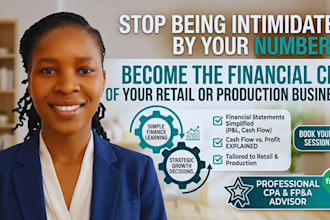 be your fractional cfo to help you understand your  finances