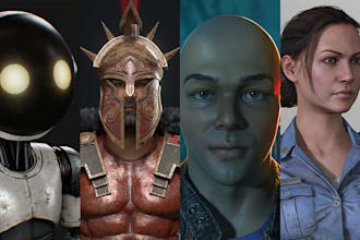 create 3d character model for games