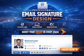 make a clickable HTML email signature for outlook, gmail, etc