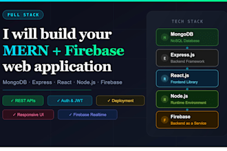 build your mern stack and firebase web application