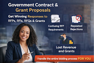 do government contract rfp rfi rfq write bid proposal response to rfp grant rfp