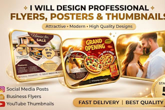 design posters flyers and thumbnails in canva