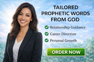 give you a prophetic word and spiritual guidance