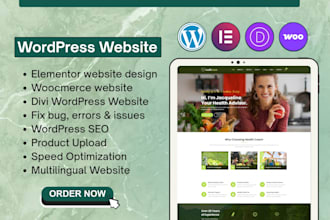 create wordpress website in italian, divi wordpress, elementor pro fix wordpress