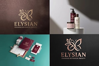 design feminine skin care cosmetic logo or product packaging and label design
