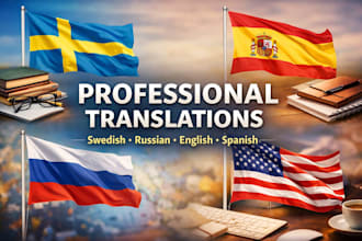 translate swedish, russian, english, spanish and chechen