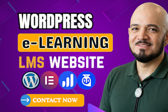 build wordpress elearning lms website with learndash, coaching platform