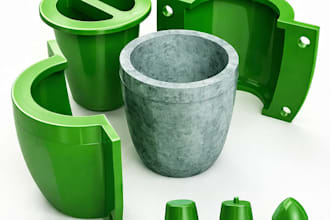 design silicone injection mold and do moldflow analysis with resin casting