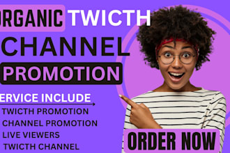 do twitch channel promotion to grow your live viewers