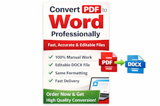 retype PDF to word and format it perfectly