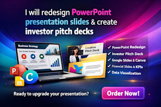 redesign powerpoint presentation slide, business ppt design powerpoint redesign