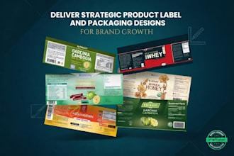 design conversion focused product labels and packaging for modern brands