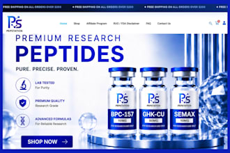 build peptide website peptide store research peptide store woocommerce peptide