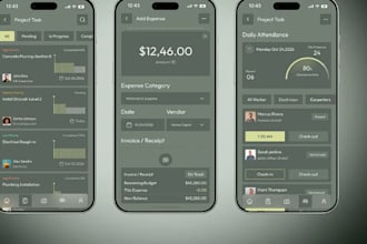 develop construction equipment app, time tracking app, contractor app