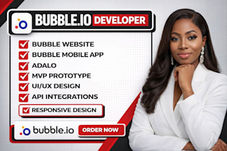 bubble website bubble developer mvp bubble mobile app bubble marketplace adalo