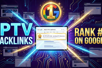 do powerful SEO link building for iptv and streaming websites
