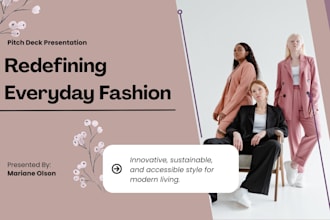build fashion pitch deck clothing brand pitch deck investor deck