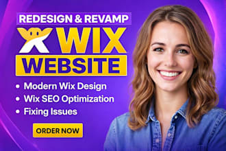 optimize wix website, redesign, revamp wix website, wix expert, wix seo, wix cms