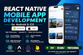 do ios app, android mobile app development, flutter, react native app developer