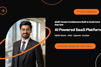 architect and develop a scalable ai powered saas platforms