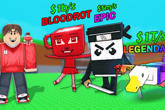 create any trending brainrot game for you in roblox