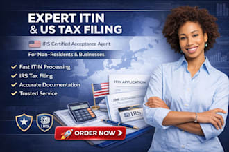 apply for US itin as irs caa and file your tax return