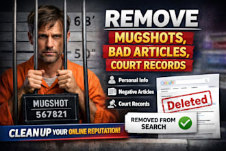 remove personal information, negative content and protect your privacy
