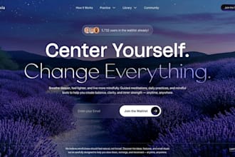 build a stunning landing page for your saas