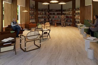 d5 render 3d care home interior,reading lounge design,furniture layout,cgi lobby
