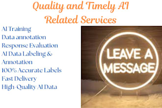 do ai training, data annotation and response evaluation