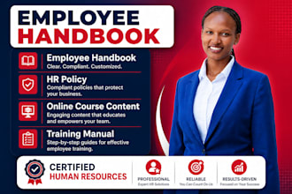 create a professional HR policy manual and employee handbook for your startup