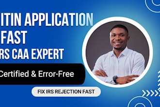 prepare your itin as irs certified acceptance agent fast