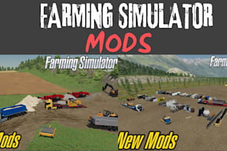 create custom farming simulator maps and tractor for farming