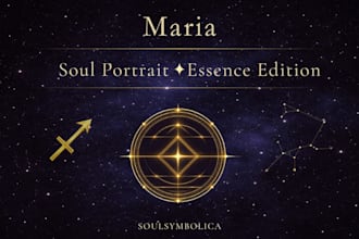 design a symbolic soul portrait from your natal chart