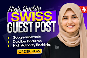 build premium guest post dofollow swiss backlinks for local SEO