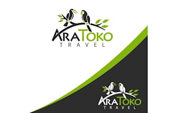 design tourist resort travel agency logo for africa