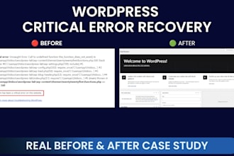 fix and repair wordpress website errors