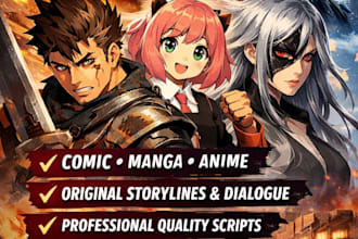 write your comic and anime script