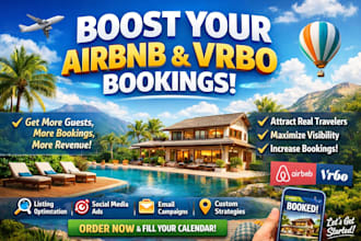 boost airbnb booking airbnb marketing vrbo airbnb promotion airbnb listing