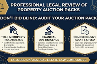 audit your real estate auction pack for hidden costs and legal traps