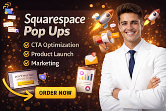 squarespace pop up cta SEO optimization product launch email marketing