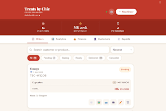 build a custom business web app for orders finance inventory