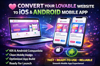 convert your lovable website to ios and android mobile app