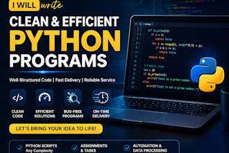 write clean and efficient python programs