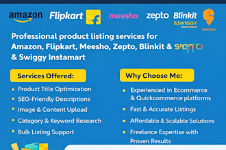 create ecommerce product listings
