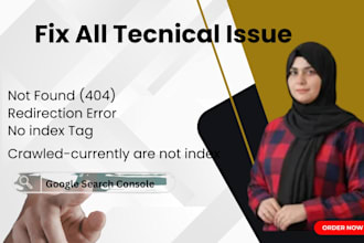 fix google search console error, indexing, 404, gsc,  for any cms,