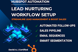 set up hubspot lead nurturing workflows and automation
