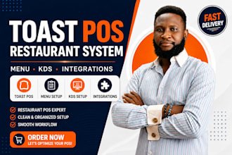 setup toast pos restaurant system, menu, kds and integrations