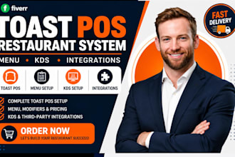 setup toast pos restaurant system, menu, kds and integrations