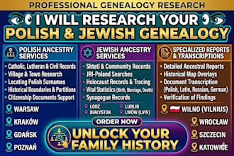 research your polish and jewish genealogy